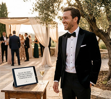 black tie required wedding