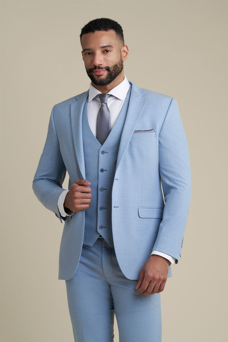light blue dress shirt with black tie White Dress Shirt with Light Blue Tie and Black Trousers