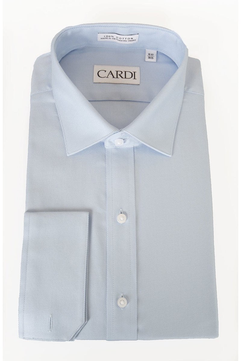 Jamison Blue Twill Spread Collar Dress Shirt