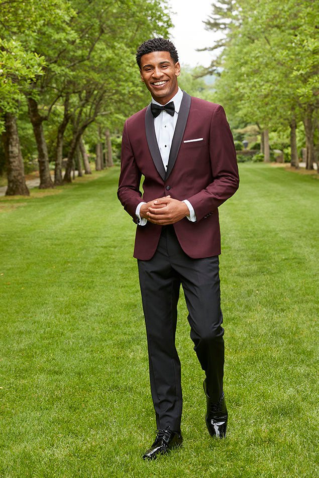 burgundy dress jacket Arlo