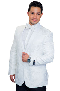 Xander Xiao "Havana" White Tuxedo Jacket