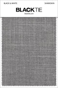 BLACKTIE Black & White Sharkskin Fabric Swatch