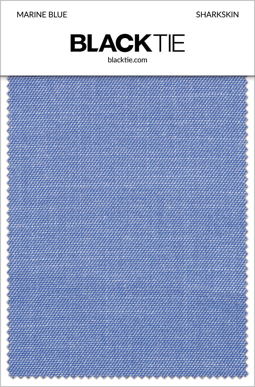 BLACKTIE Marine Blue Sharkskin Fabric Swatch