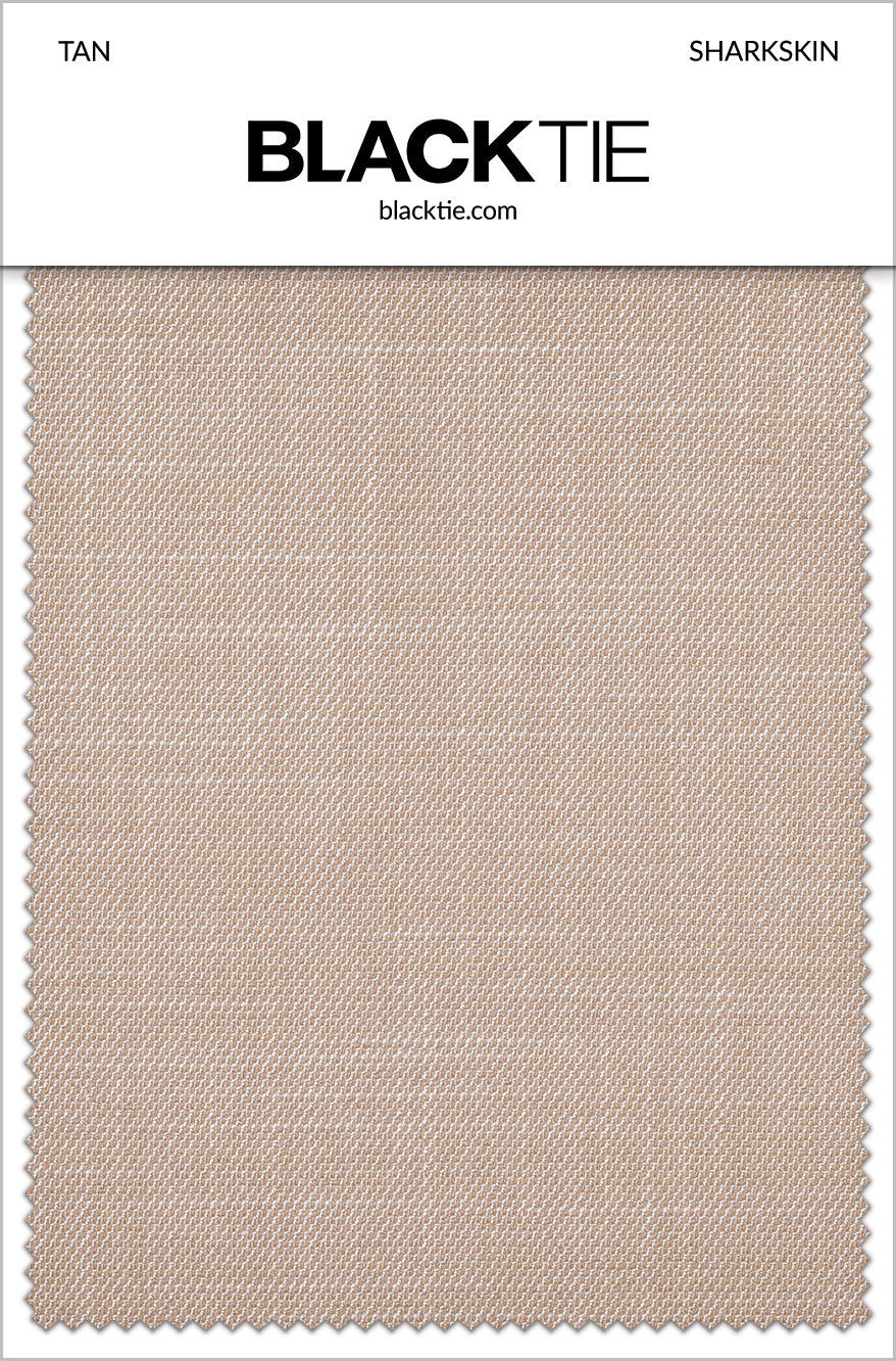 Couture 1910 "Sharkskin" Tan Plain Front Pants