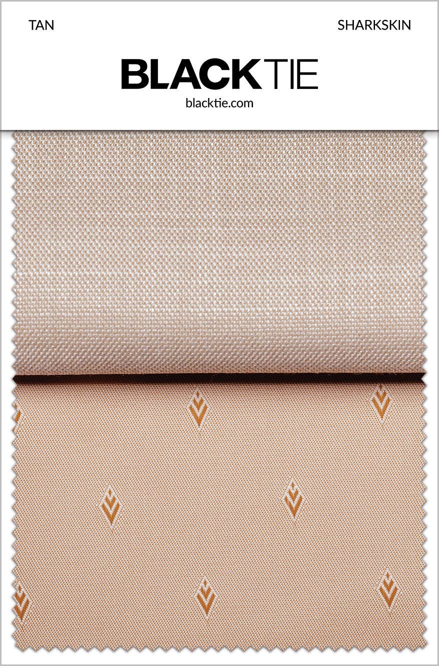BLACKTIE Tan Sharkskin Fabric Swatch