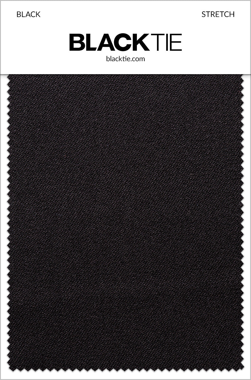 BLACKTIE Black Stretch Fabric Swatch