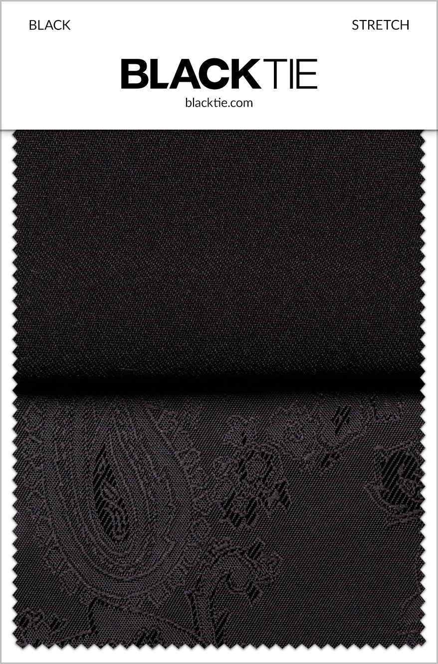 BLACKTIE Black Stretch Fabric Swatch