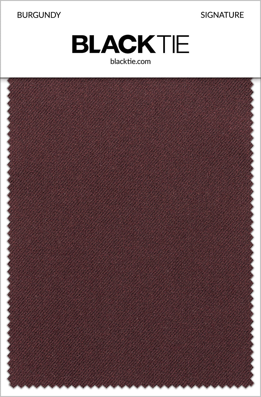 Couture 1910 "Monte" Burgundy Plain Front Pants