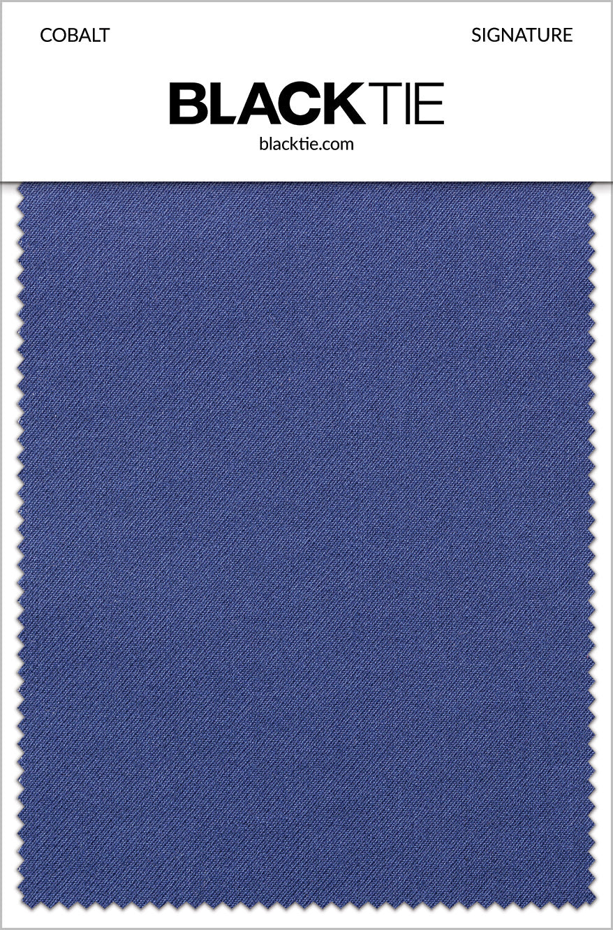 Couture 1910 "Monte" Cobalt Plain Front Pants