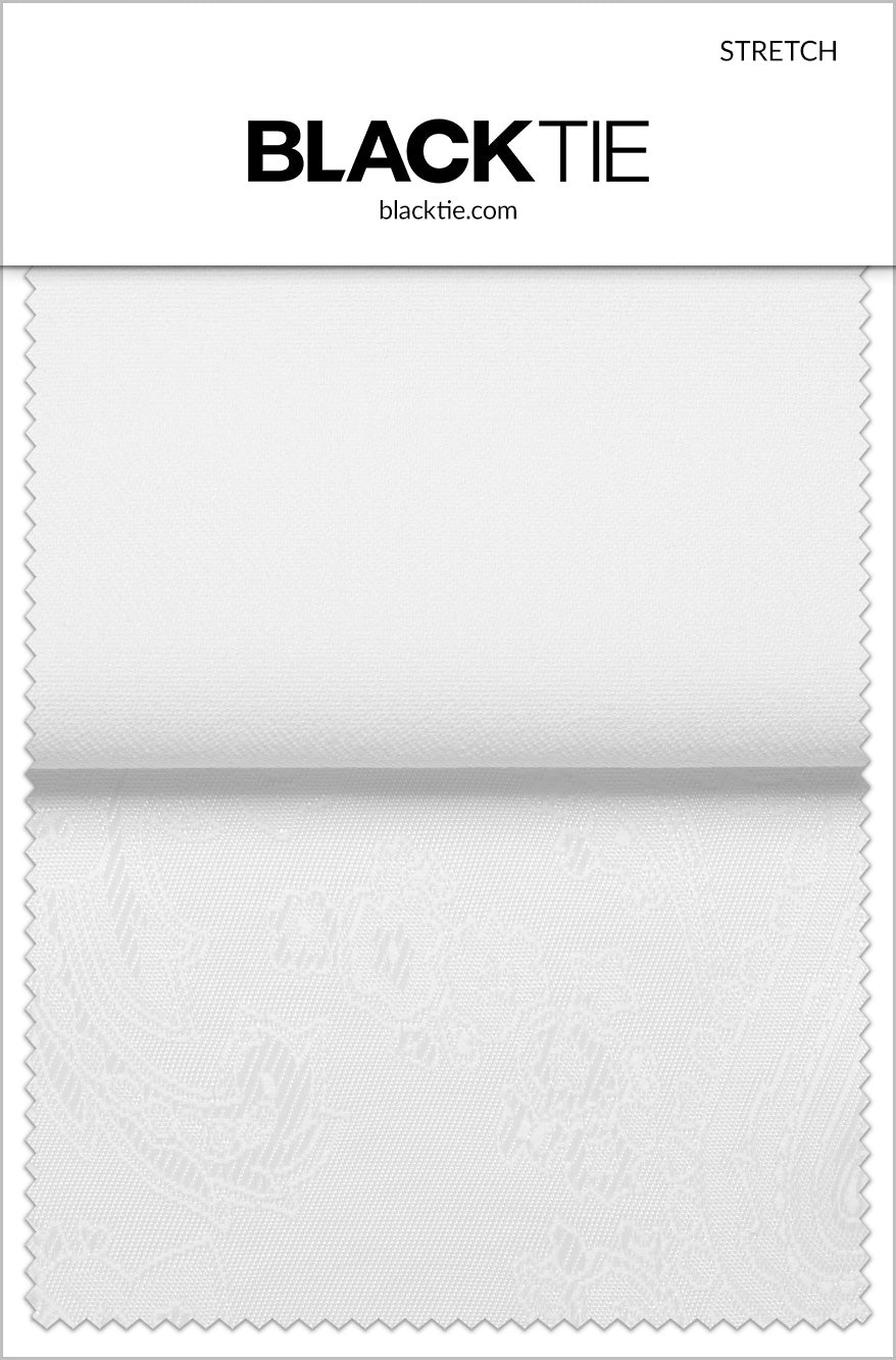 BLACKTIE White Stretch Fabric Swatch
