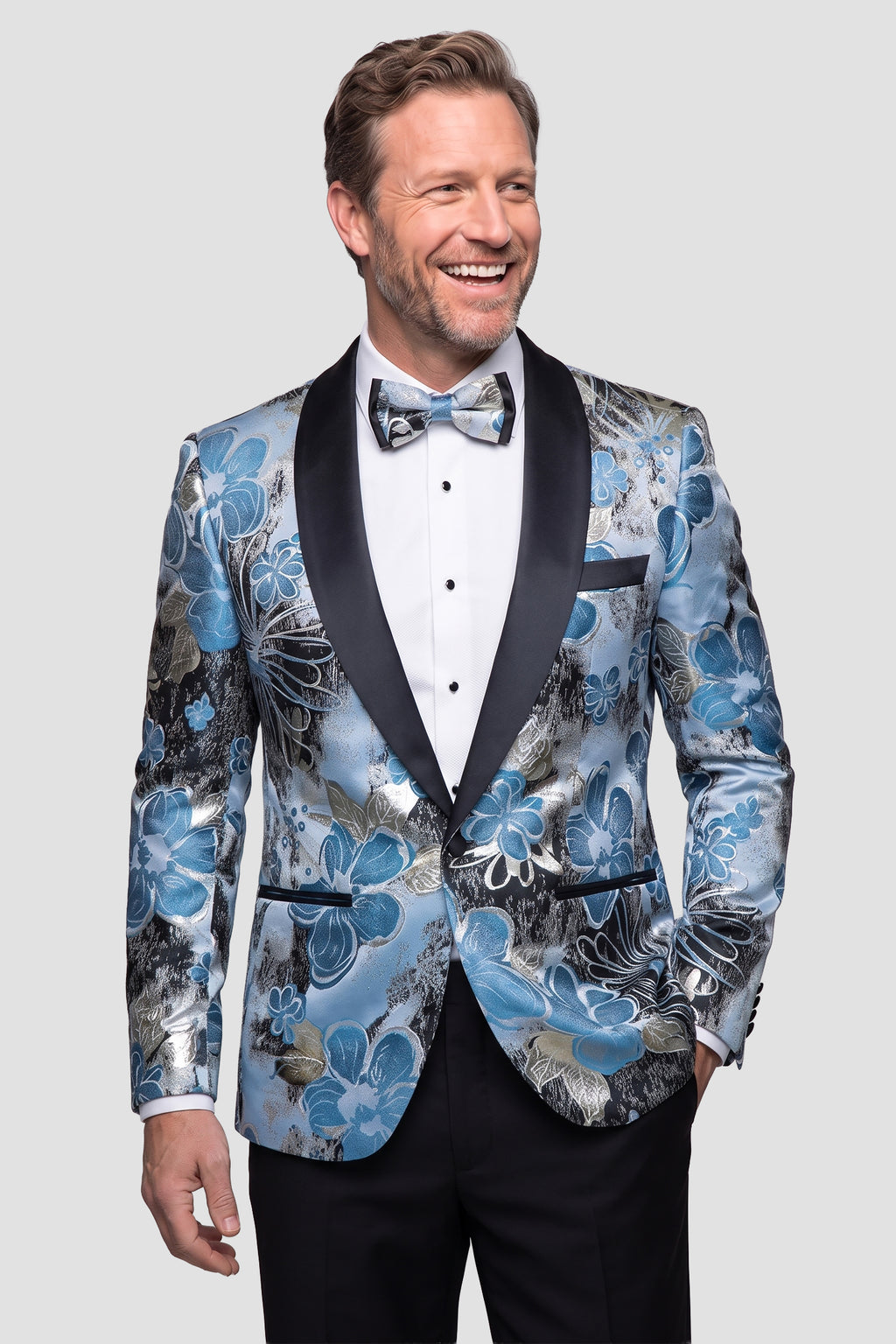 Xander Xiao "Monte Carlo" Blue Tuxedo Jacket