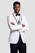 BLACKTIE "Xavier" White Tuxedo Jacket