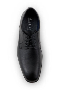 "Allure Oxford" Black Leather Tuxedo Shoes