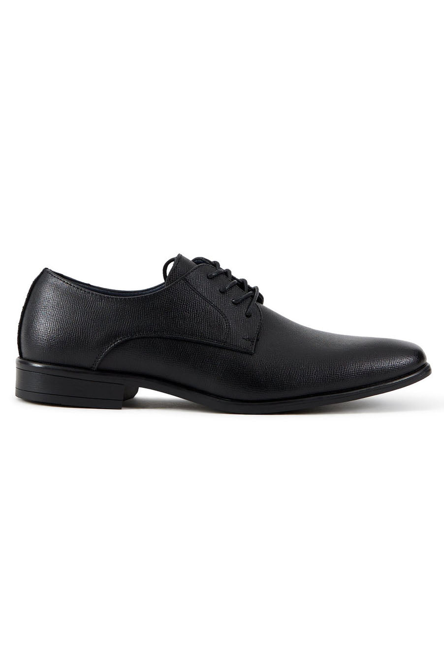 Allure Men "Allure Oxford" Black Leather Tuxedo Shoes