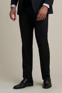 "Mayfair" Black Luxury Stretch Blend Suit Pants