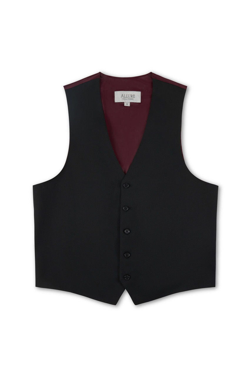Allure Men Black "Windsor" Vest