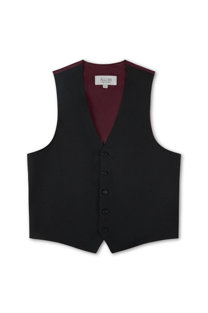 Allure Men Black "Windsor" Vest