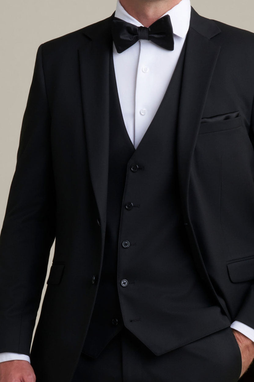 Allure Men Black "Windsor" Vest