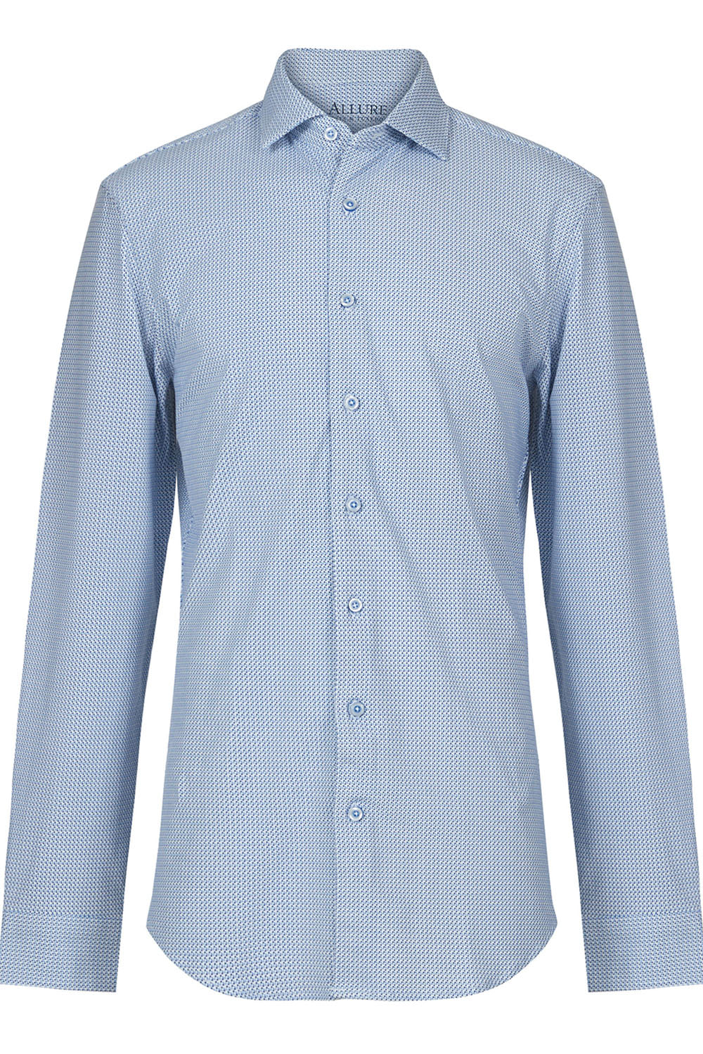 Allure Men "Vanguard" Blue Laydown Formal Shirt