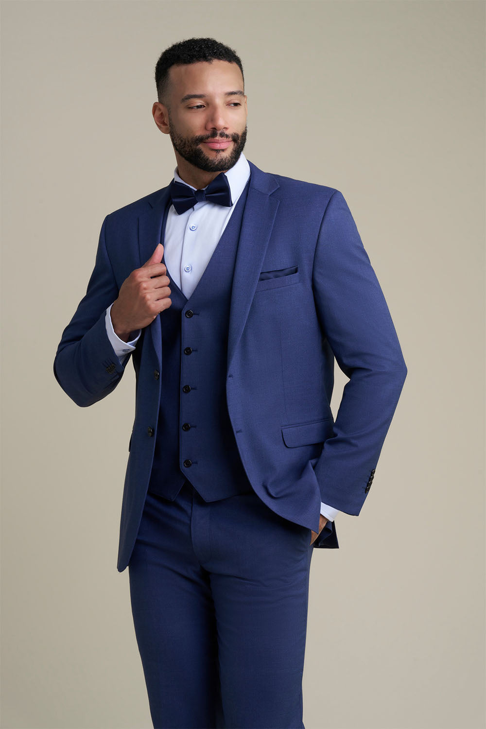 Allure Men "Savoy" Blue Suit Jacket (Separates)