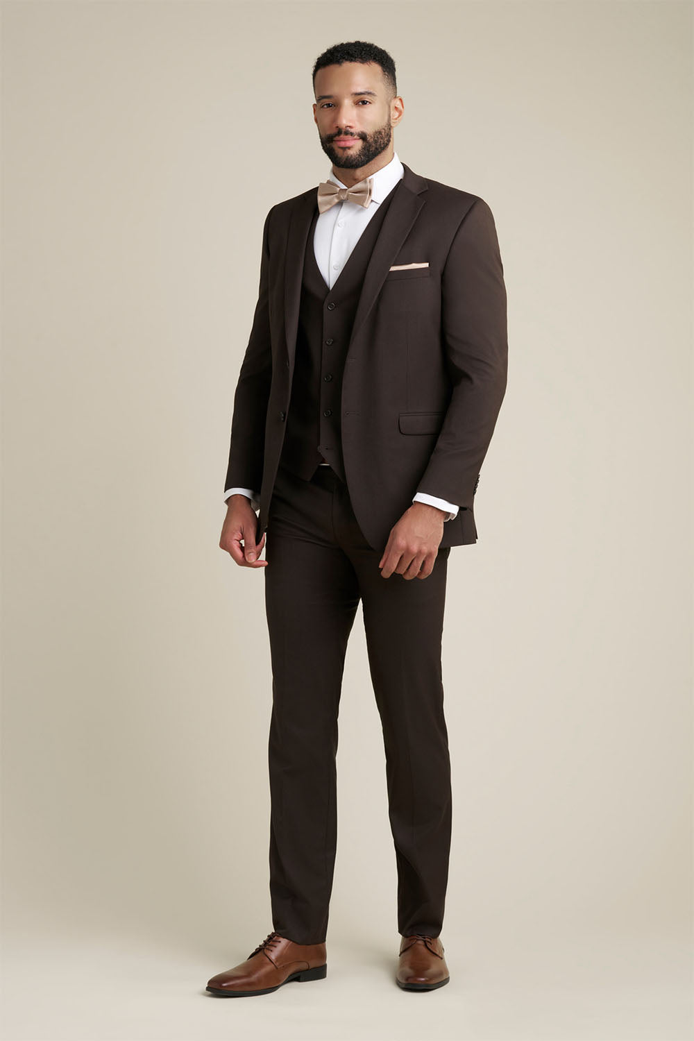 Allure Men "Savoy" Brown Suit Jacket (Separates)