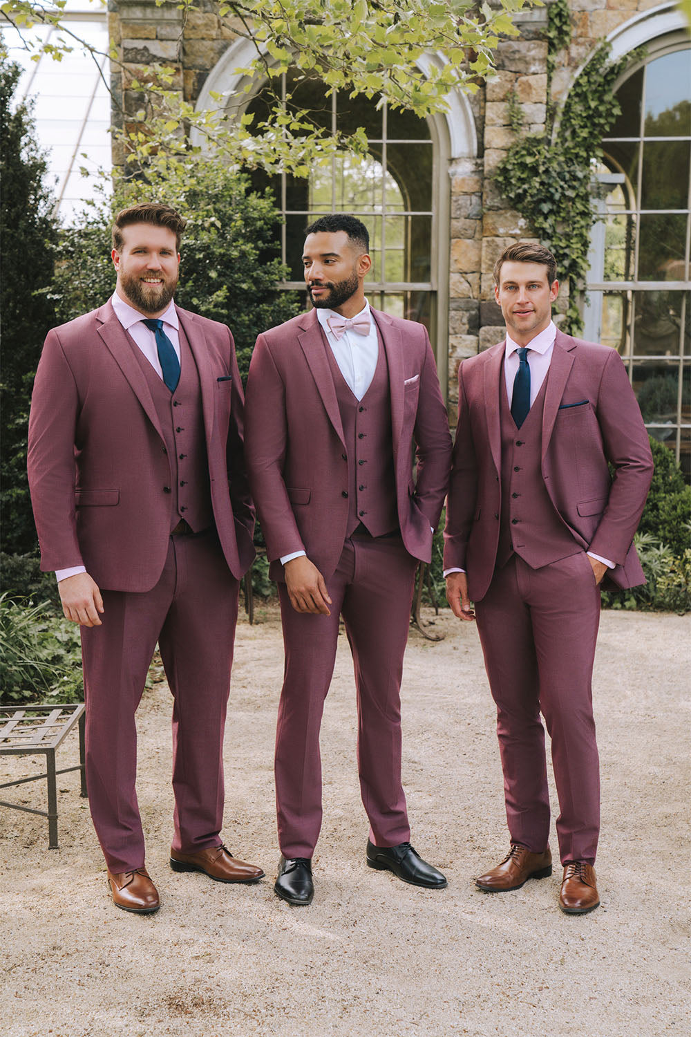 Allure Men "Savoy" Burgundy Suit Jacket (Separates)