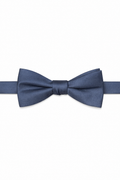Allure Men Dusty Blue Solid Satin Silk Bow Tie