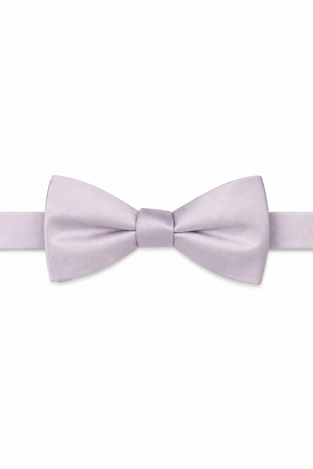 Allure Men Dusty Lavender Solid Satin Silk Bow Tie