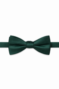 Allure Men Emerald Solid Satin Silk Bow Tie