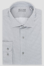 Allure Men "Vanguard" Grey Laydown Formal Shirt