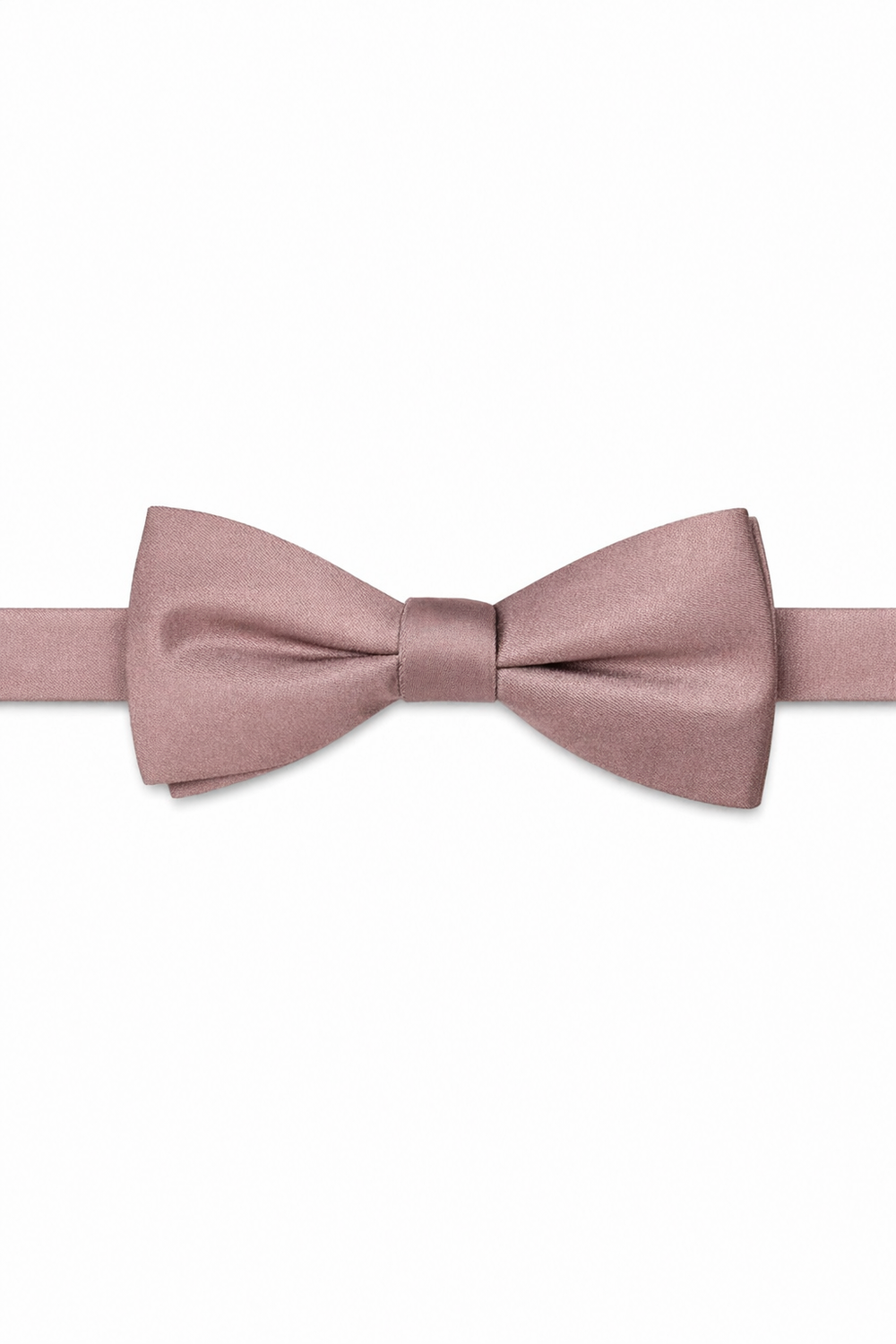 Allure Men Latte Solid Satin Silk Bow Tie