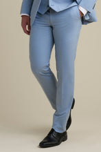 Allure Men "Mayfair" Light Blue Luxury Stretch Blend Suit Pants