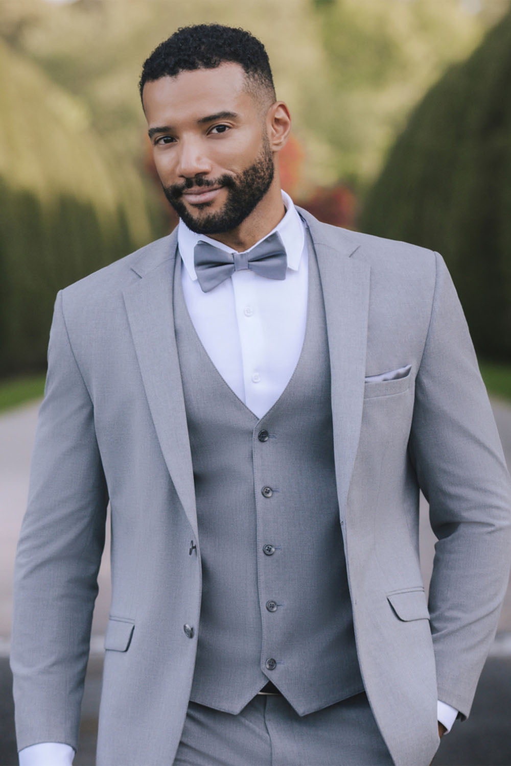 Allure Men Medium Grey "Windsor" Vest