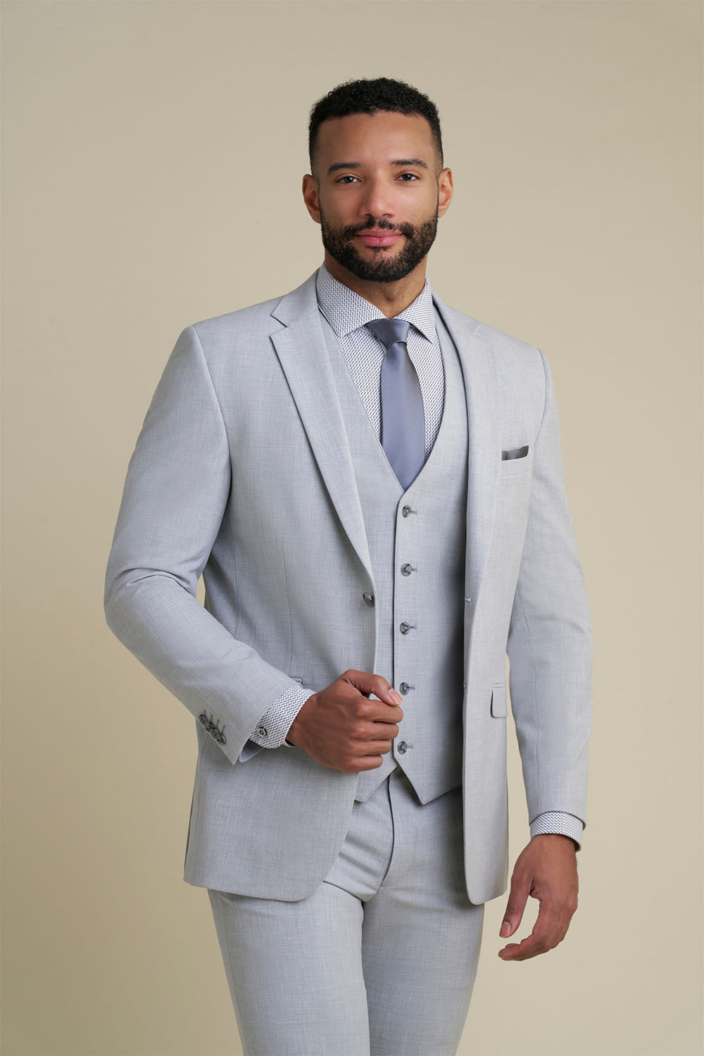 Allure Men Savoy Light Grey Suit Jacket (Separates) 54R Modern Allure Men Savoy Light Grey Suit Jacket (Separates) 54R Modern