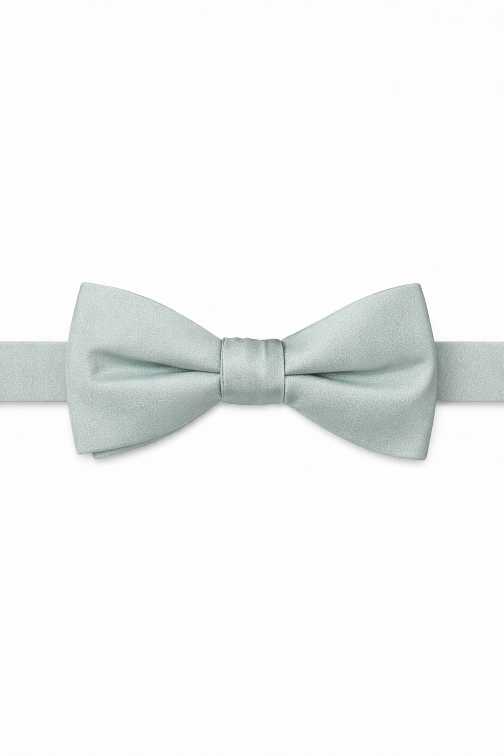 Allure Men Mint Solid Satin Silk Bow Tie