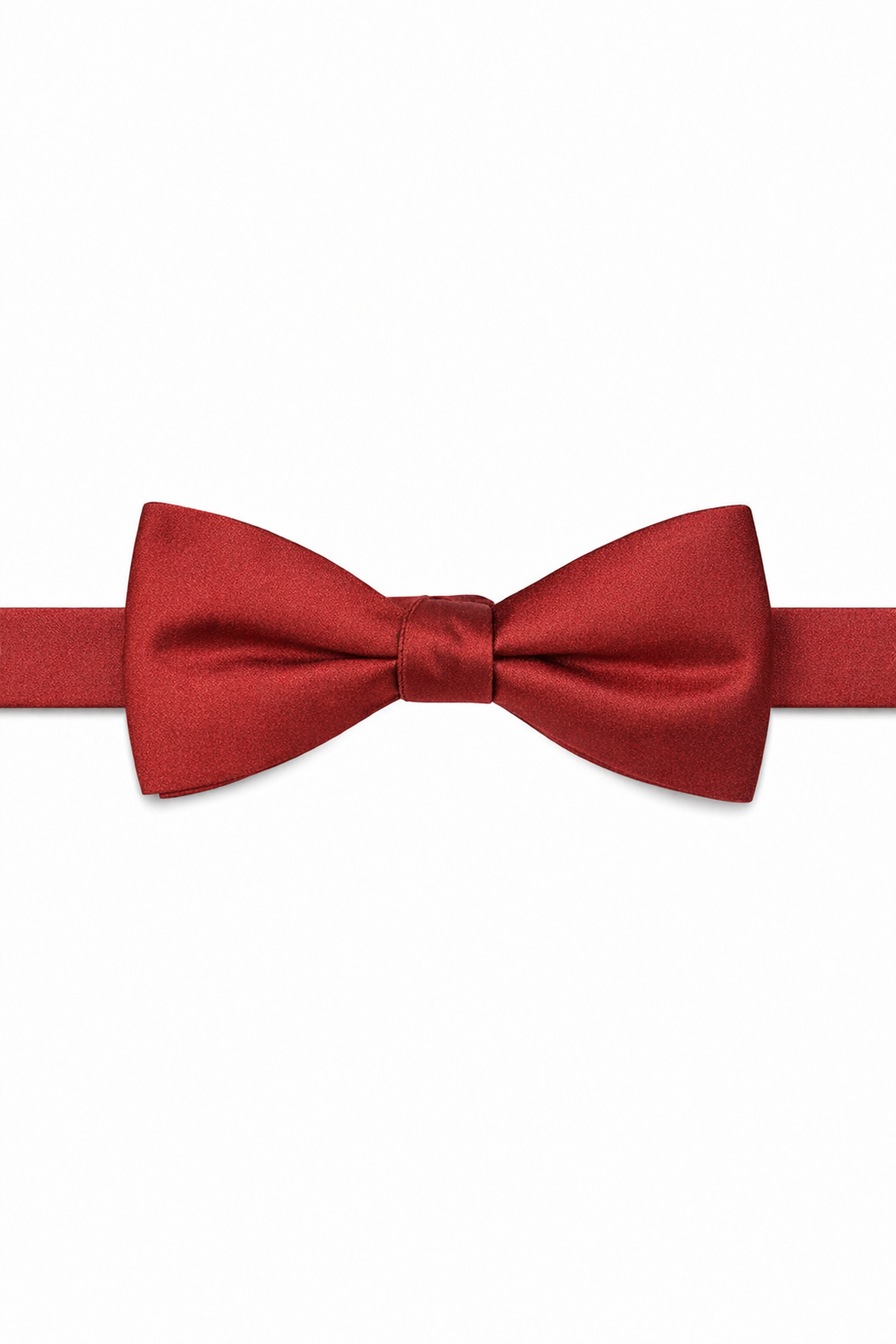 Allure Men Rust Solid Satin Silk Bow Tie