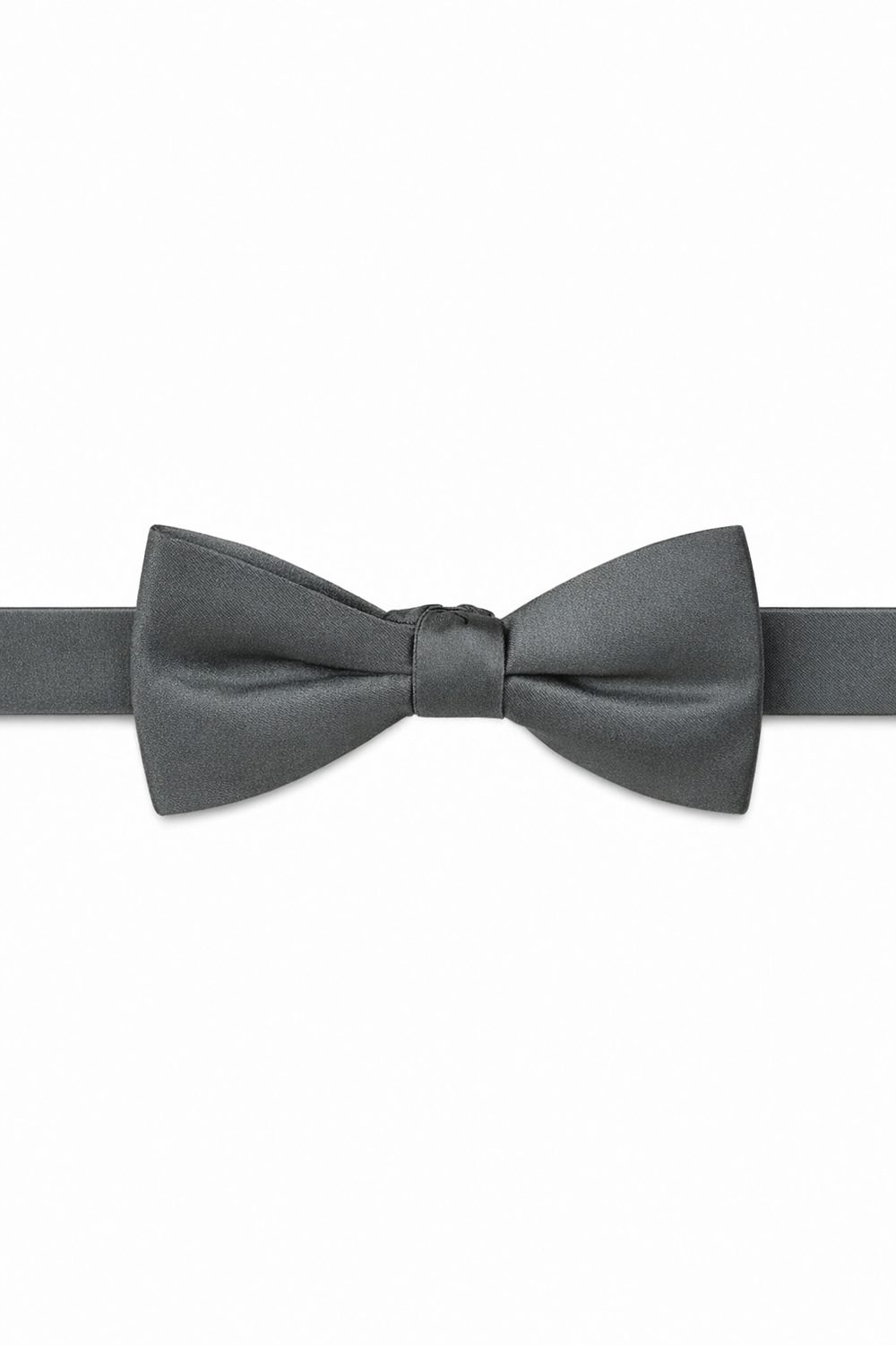 Allure Men Sage Solid Satin Silk Bow Tie