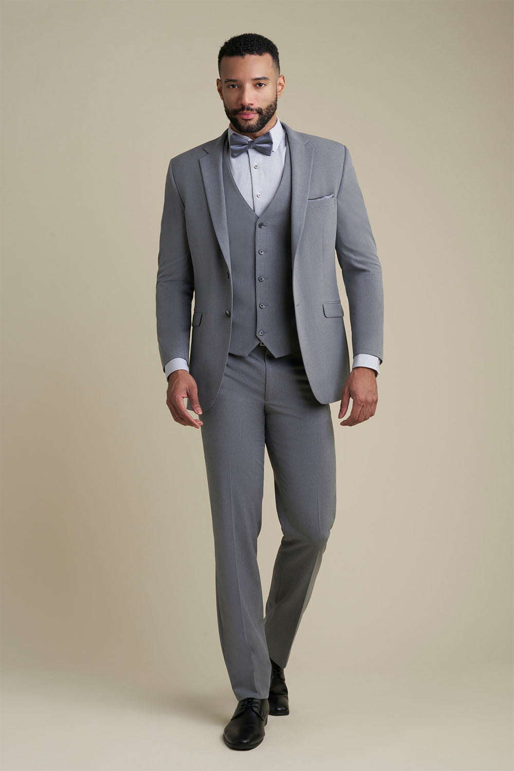 Allure Men Savoy Medium Grey Suit Jacket (Separates) 38R Slim