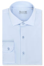 "Astoria" Sky Blue Laydown Formal Shirt