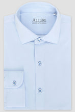 Allure Men "Astoria" Sky Blue Laydown Formal Shirt