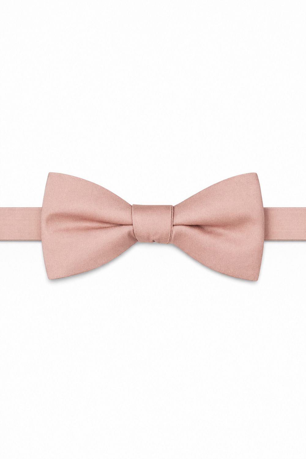 Allure Men Tan Solid Satin Silk Bow Tie