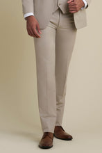 Allure Men "Mayfair" Tan Luxury Stretch Blend Suit Pants