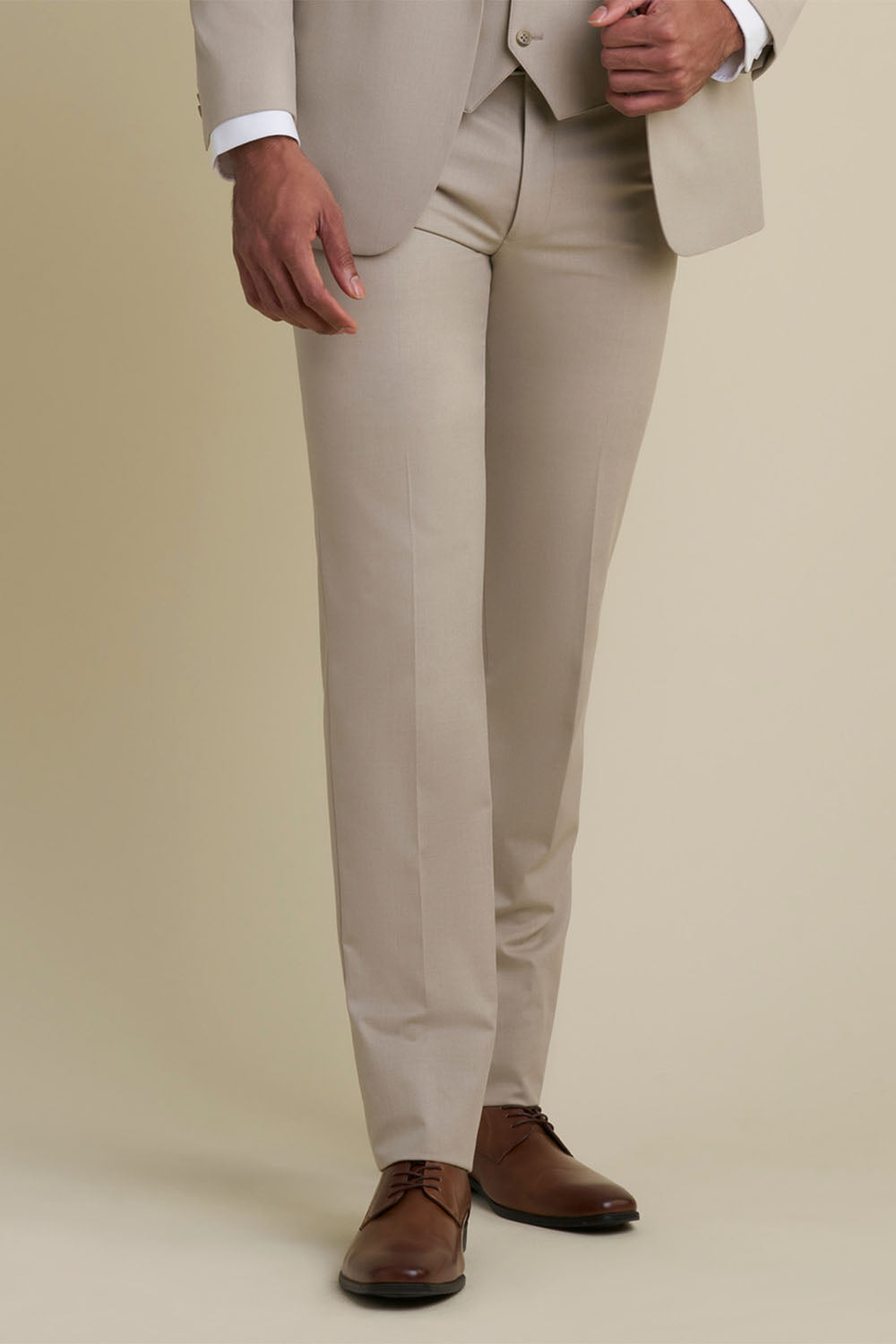 stretch dress pants men Mayfair Tan Luxury Stretch Blend Suit Pants