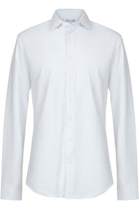 "Astoria" White Laydown Formal Shirt