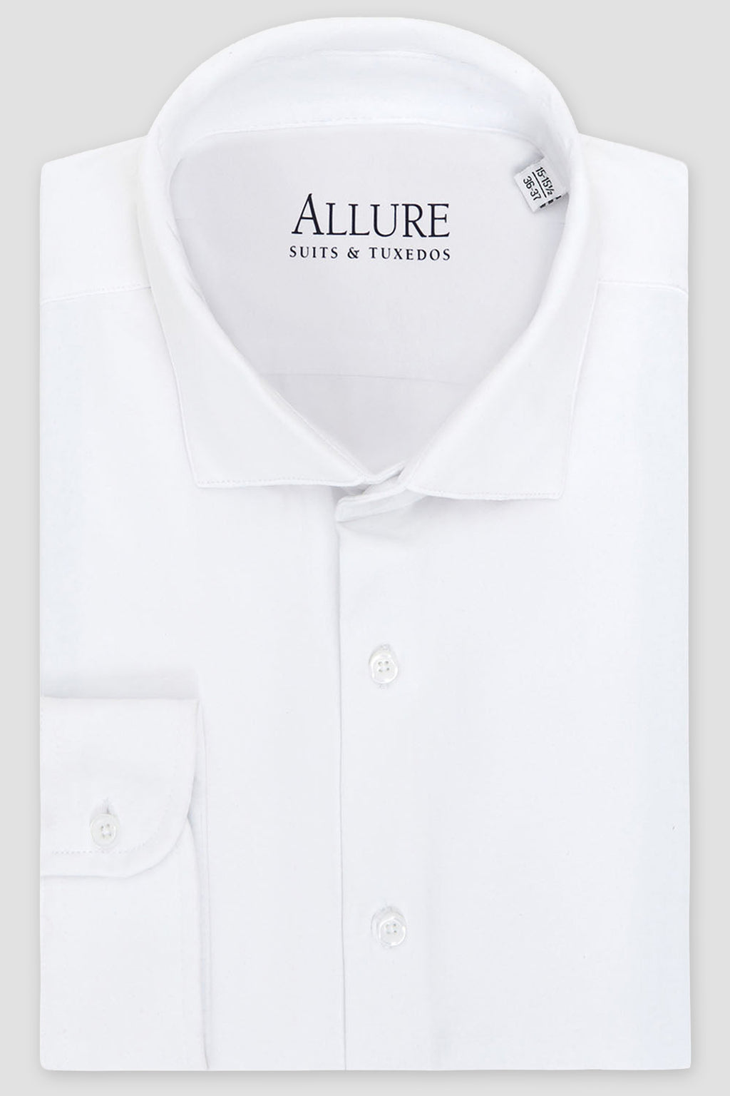 Allure Men "Astoria" White Laydown Formal Shirt