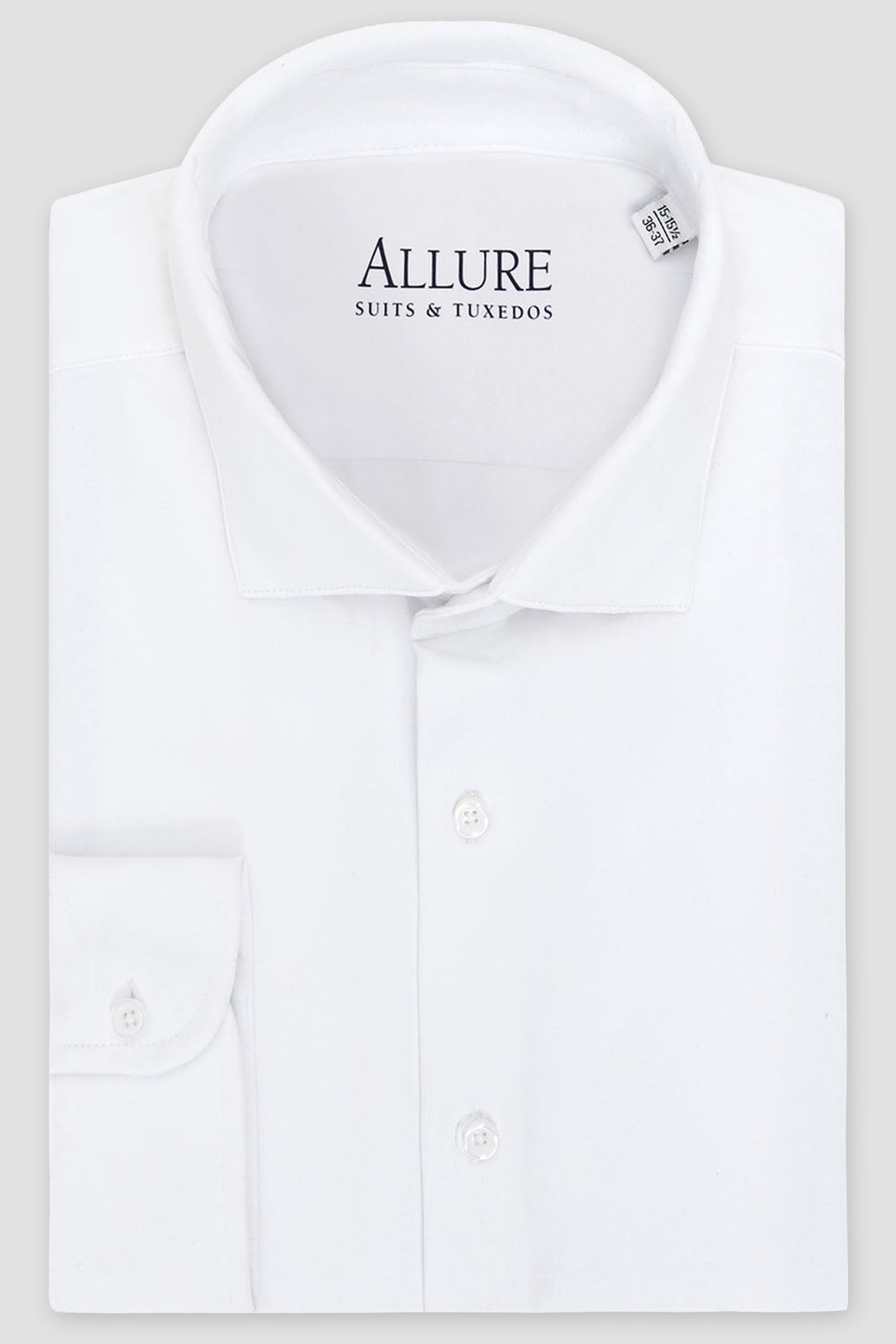 Allure Men "Astoria" White Laydown Formal Shirt
