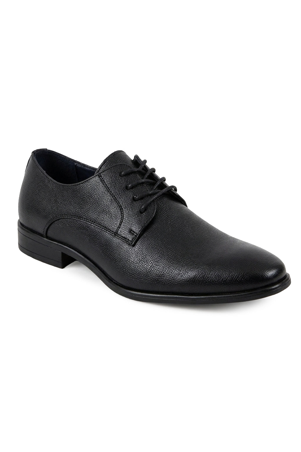 Allure Men "Allure Oxford" Black Leather Tuxedo Shoes