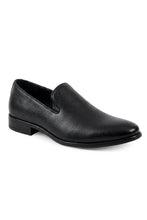 Allure Men "Allure Slip On" Black Leather Tuxedo Shoes