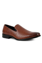 Allure Men "Allure Slip On" Cognac Leather Tuxedo Shoes