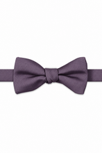 Amethyst Modern Solid Bow Tie - pre-tied bow tie, front view